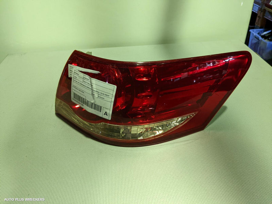 2008 Toyota Aurion Right Taillight