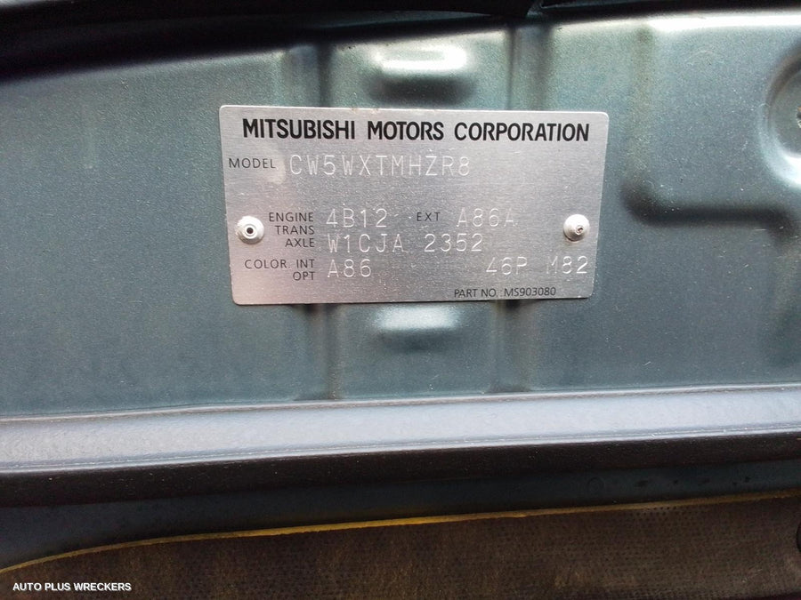 2006 Mitsubishi Outlander Bootlid Tailgate