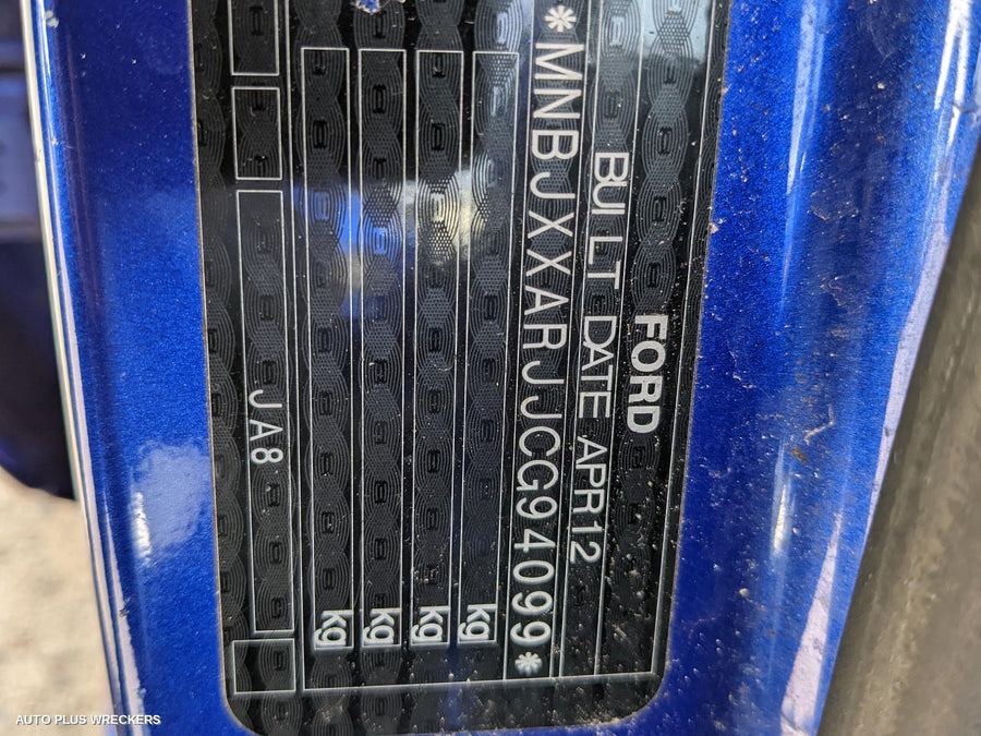 2012 Ford Fiesta Left Rear Door Sliding