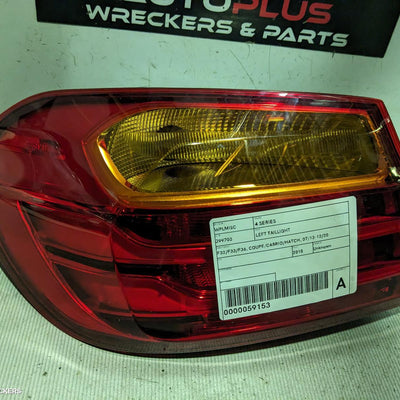 2018 Bmw 4 Series Left Taillight