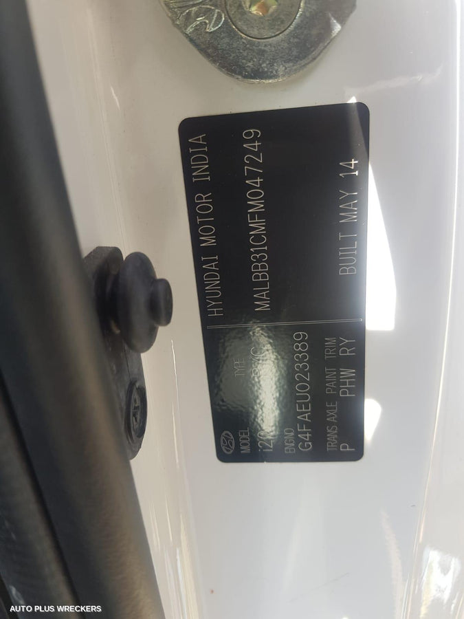 2014 Hyundai I20 Left Front Window Reg Motor