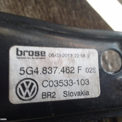 2012-2020 Volkswagen Golf Right Front Window Reg Motor