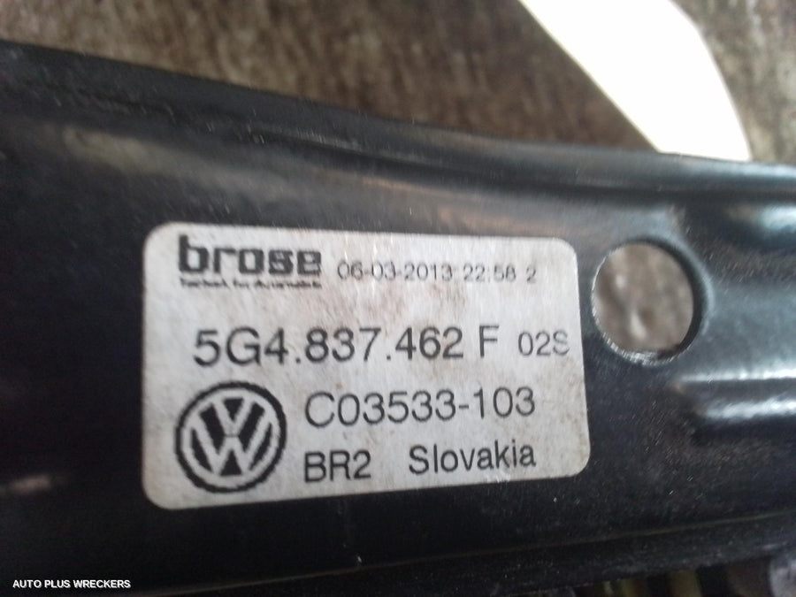 2012-2020 Volkswagen Golf Right Front Window Reg Motor