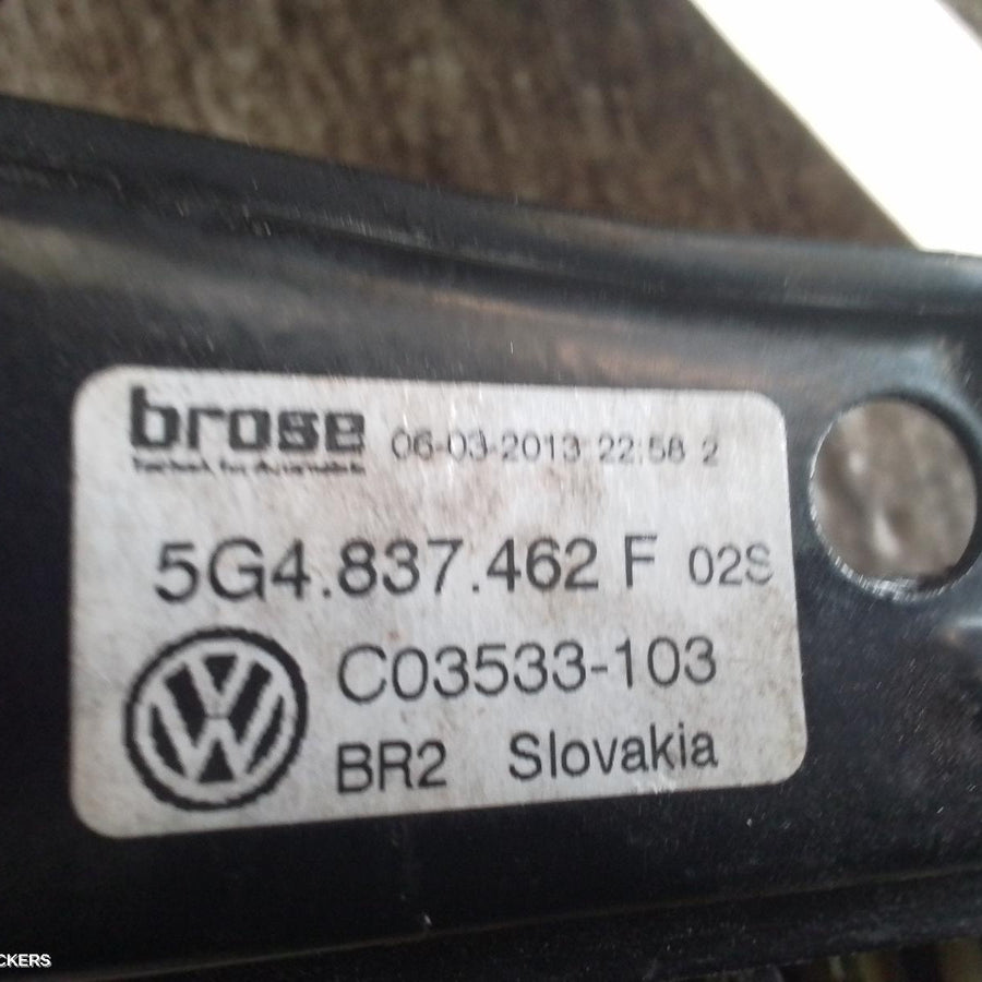 2012-2020 Volkswagen Golf Right Front Window Reg Motor