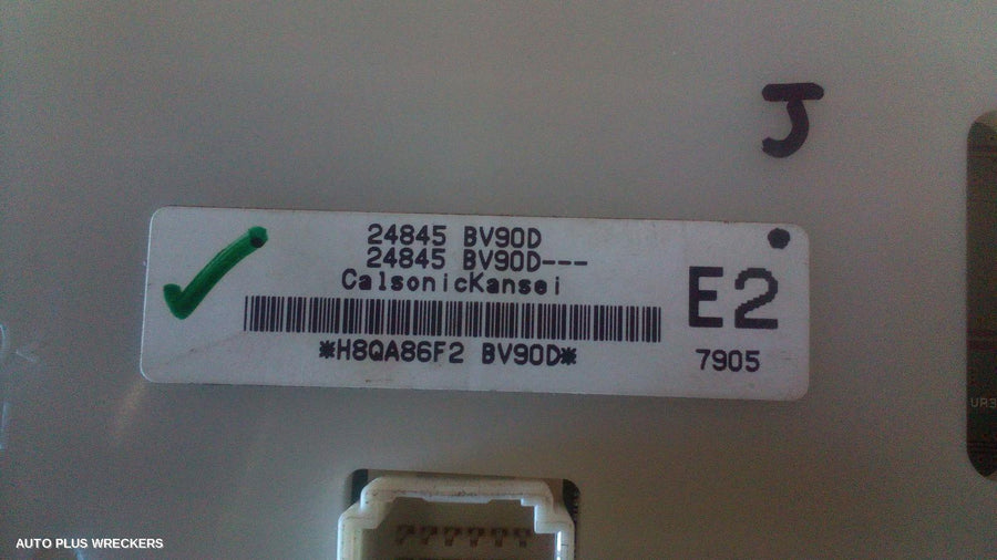 2010-2019 Nissan Juke Heater Ac Controls