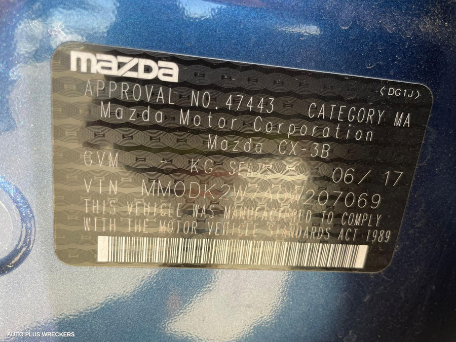 2017 Mazda Cx3 Radio Cd Dvd Sat Tv