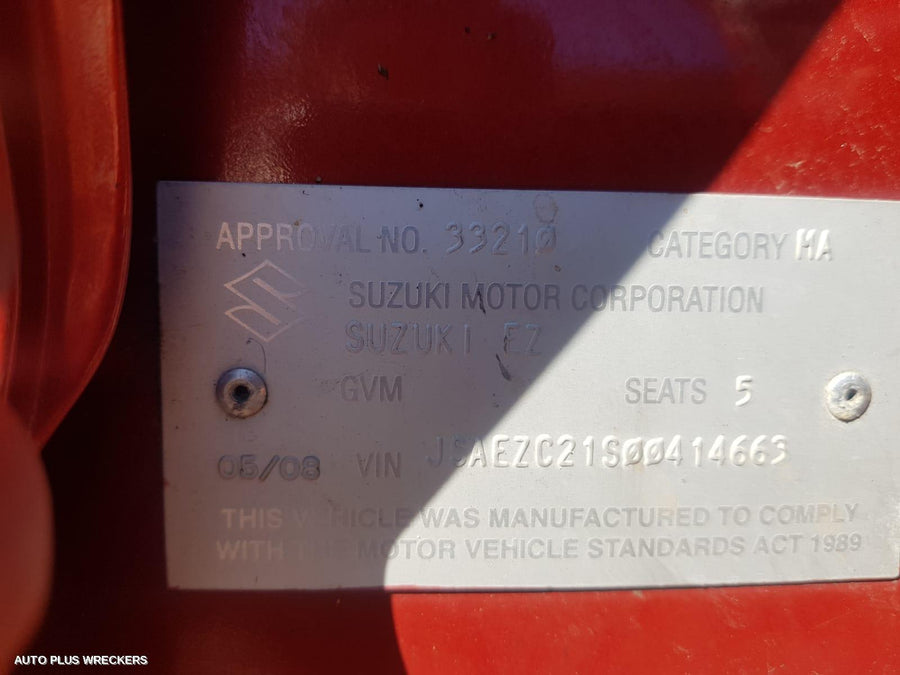 2008 Suzuki Swift Fan