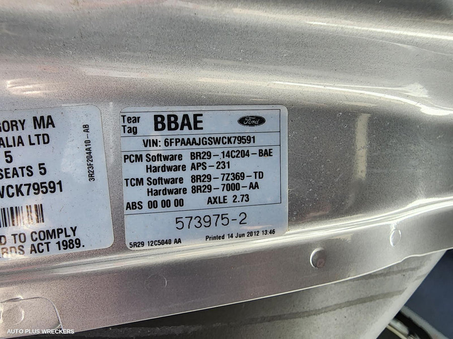 2011-2014 Ford Falcon Trans Gearbox