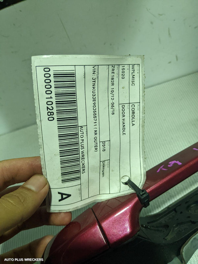 2018 Toyota Corolla Door Handle