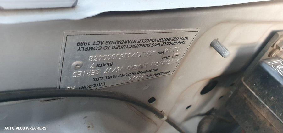 2005 Mitsubishi Pajero Pwr Dr Wind Switch