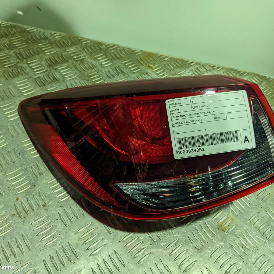 2014-2022 Mazda 2 Left Taillight