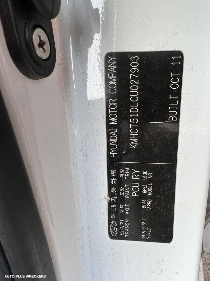 2011 Hyundai Accent Alternator